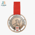 Custom Supply Bronze Engraved Zinc Alloy Judo Challenge Medal